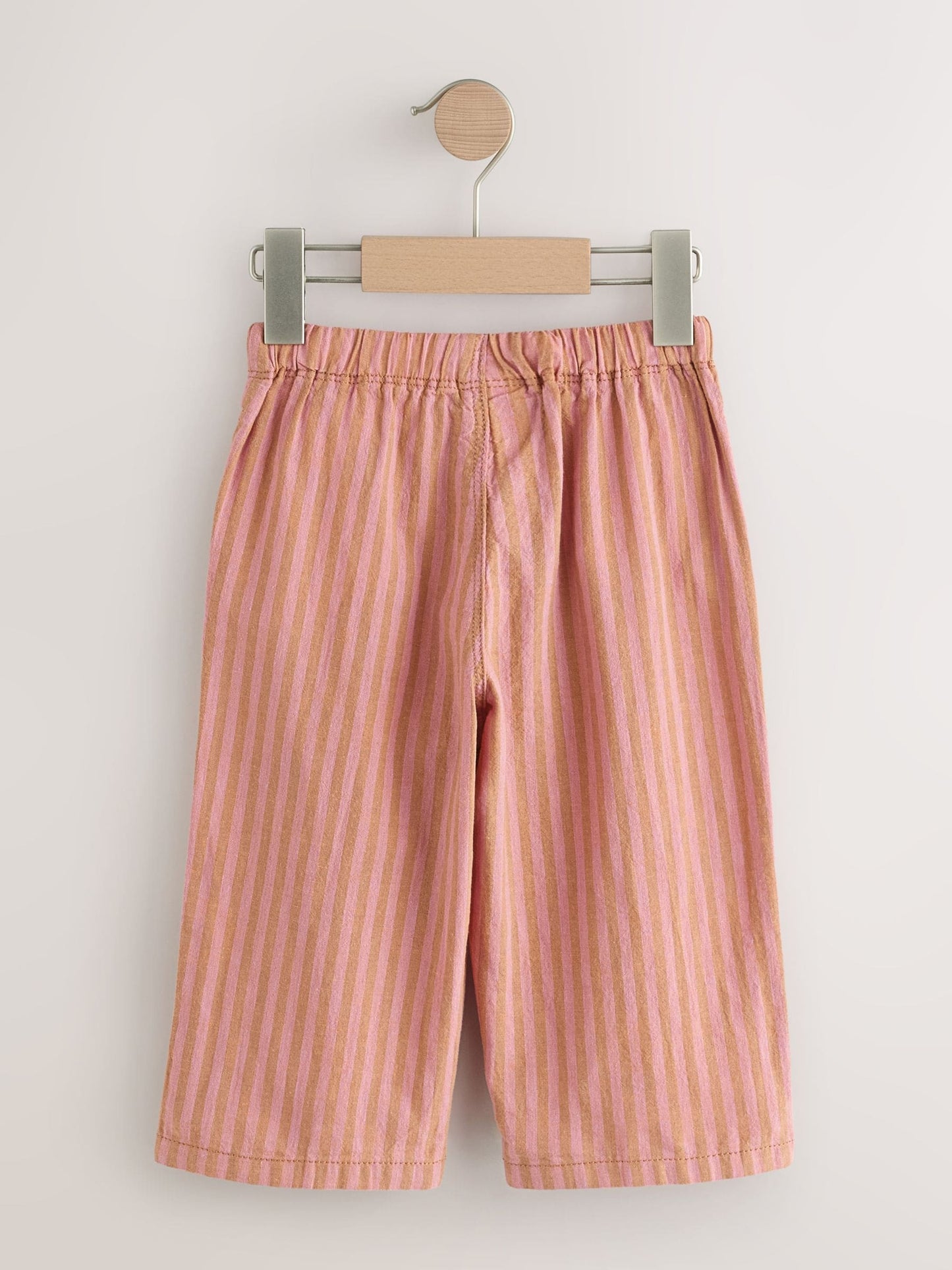 Red Stripe Wide Fit Linen Blend Pull on Trousers (3mths-7yrs) image 5