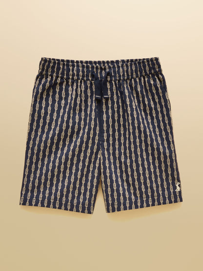 Joules Boys' Hadley Navy Blue Cotton Woven Shorts image 1