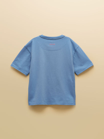 Joules Boys' Archie Blue Dino Applique Graphic T-Shirt image 3