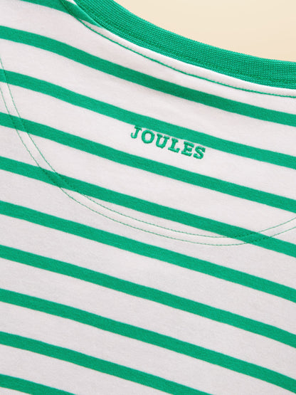 Joules Boys' Archie Green Stripe Applique Graphic T-Shirt image 7