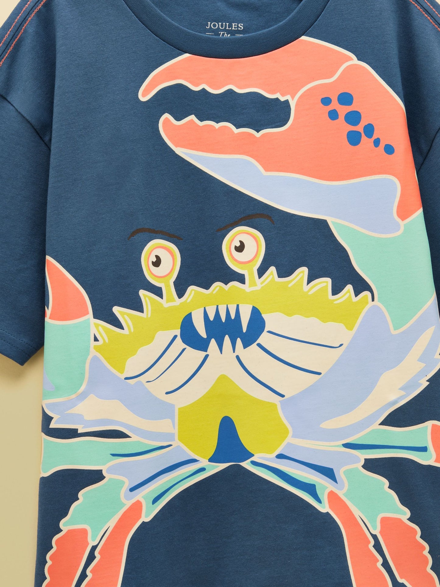 Joules Boys' Archie Navy Glow in the Dark Screenprint T-Shirt image 4