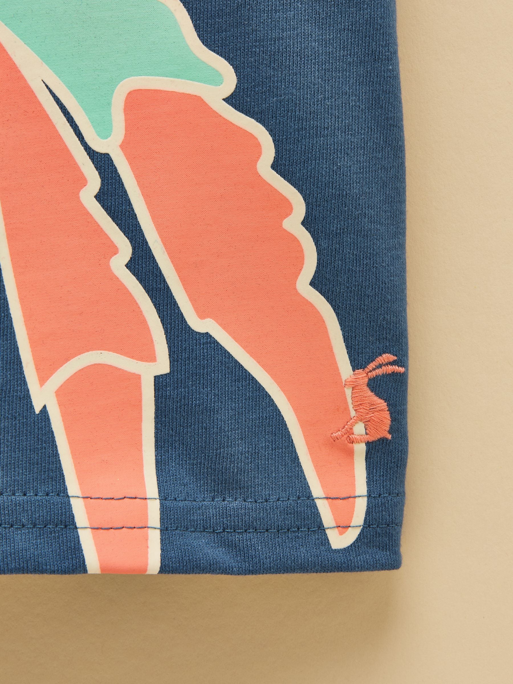 Joules Boys' Archie Navy Glow in the Dark Screenprint T-Shirt image 6