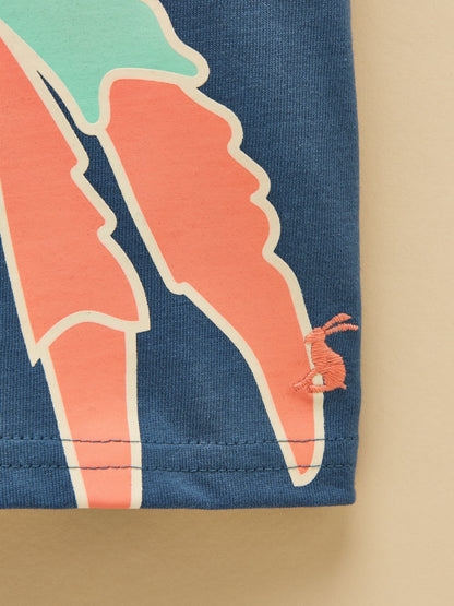 Joules Boys' Archie Navy Glow in the Dark Screenprint T-Shirt image 6