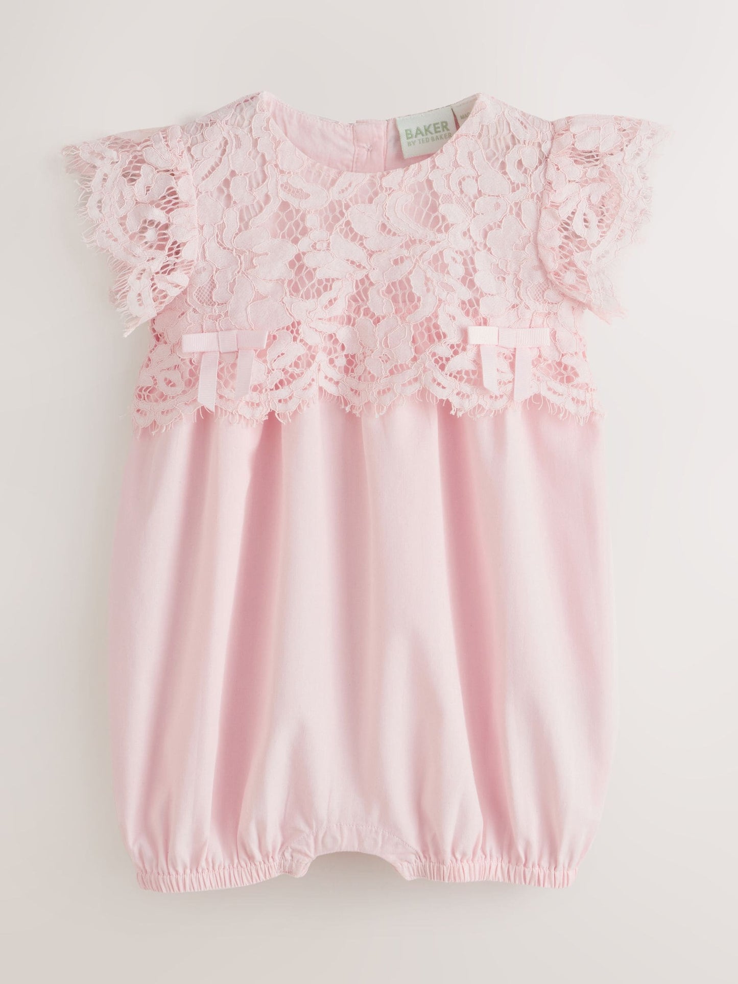 Baker by Ted Baker Lace Overlay Cotton Romper image 1