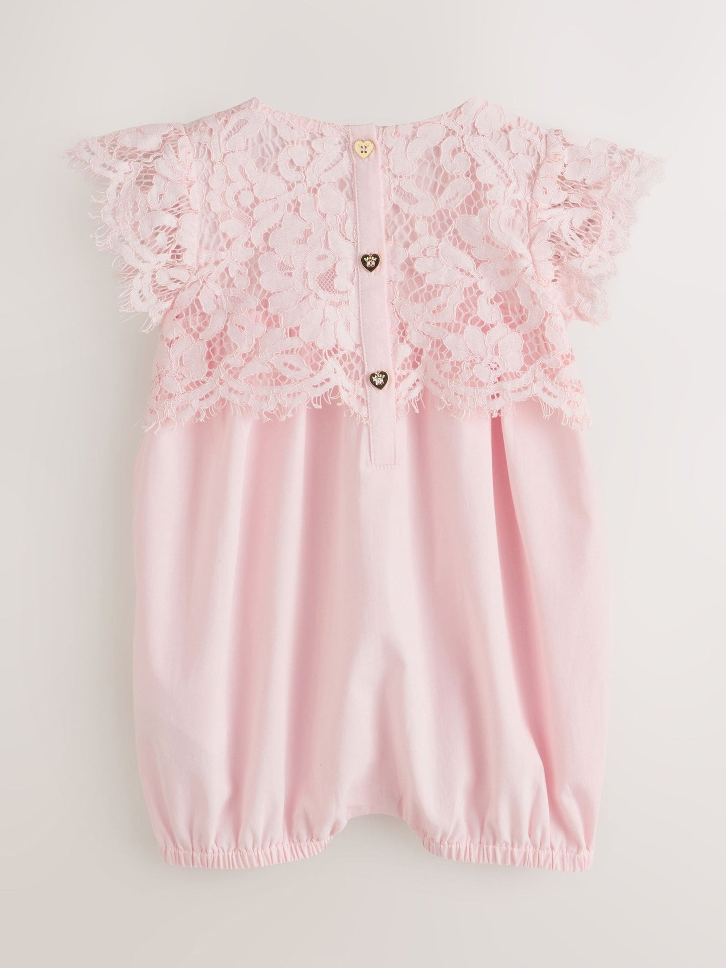 Baker by Ted Baker Lace Overlay Cotton Romper image 2
