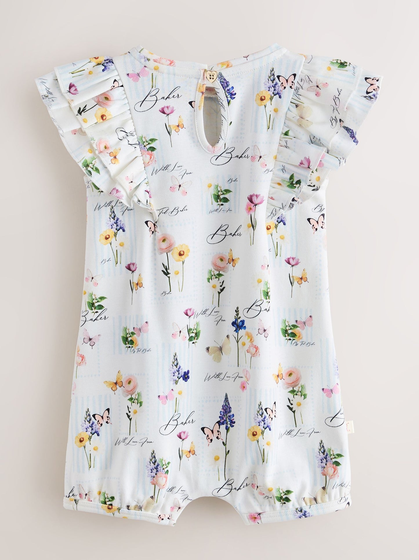 Baker by Ted Baker 3 Pack Frill Sleeve Rompers image 3