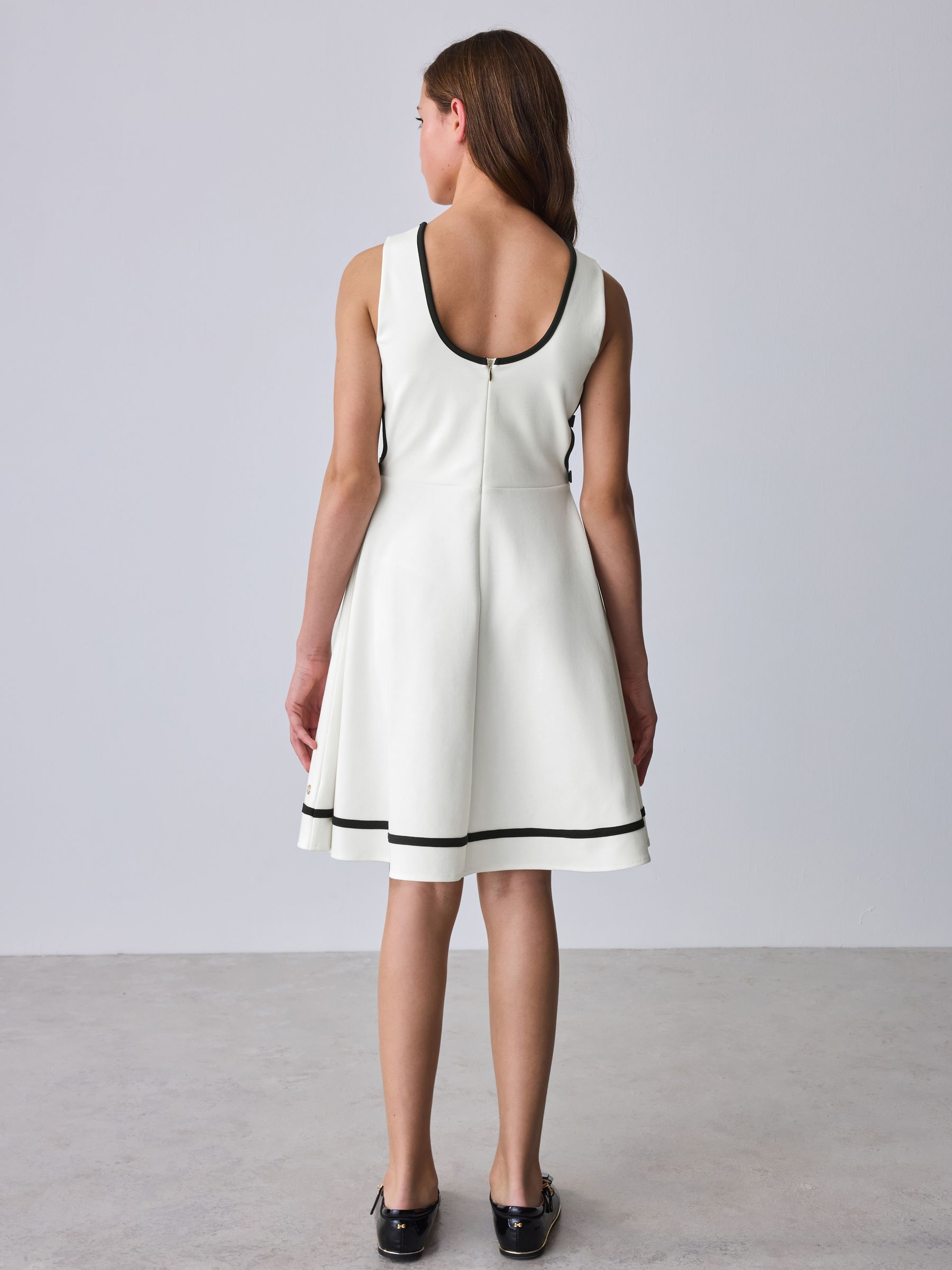 Baker by Ted Baker Cut Out Contrast Ponte Skater Dress image 2