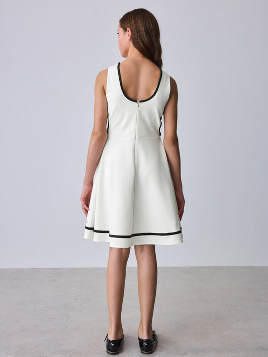 Baker by Ted Baker Cut Out Contrast Ponte Skater Dress image 2