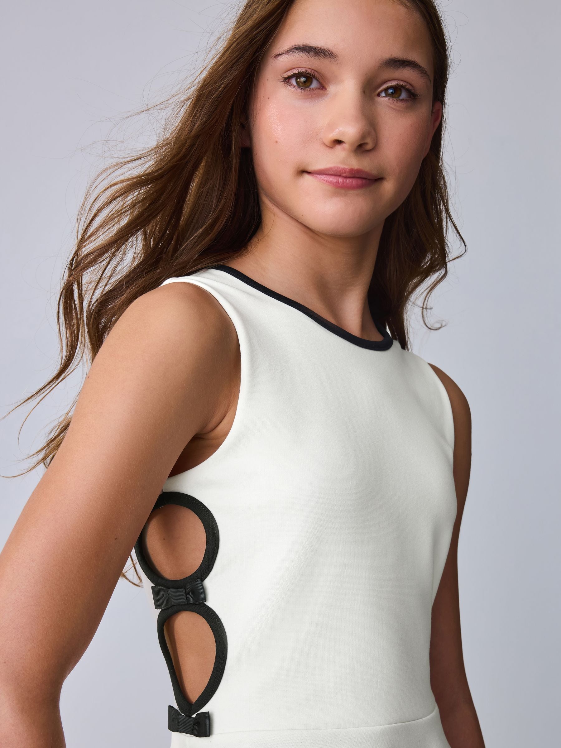 Baker by Ted Baker Cut Out Contrast Ponte Skater Dress image 3