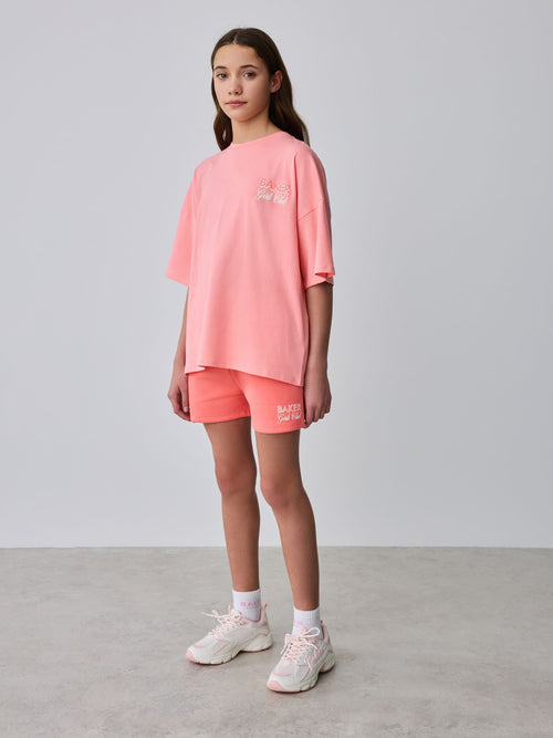 Dsiney Kidz - Baker by Ted Baker 2 Piece Oversized Tonal Graphic T-Shirt & Shorts Set image 1