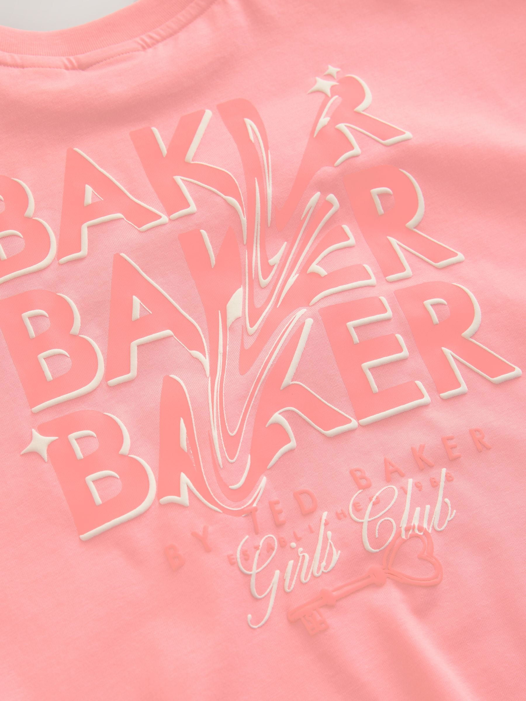 Dsiney Kidz - Baker by Ted Baker 2 Piece Oversized Tonal Graphic T-Shirt & Shorts Set image 10