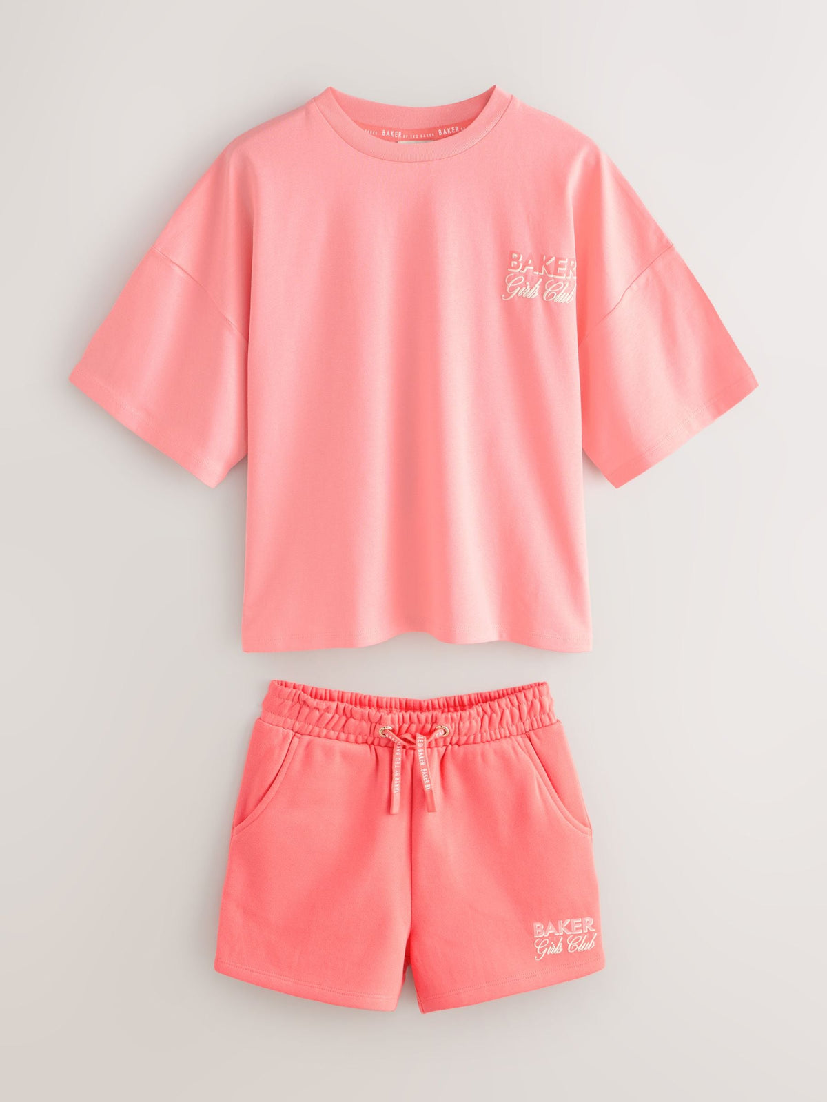 Dsiney Kidz - Baker by Ted Baker 2 Piece Oversized Tonal Graphic T-Shirt & Shorts Set image 8