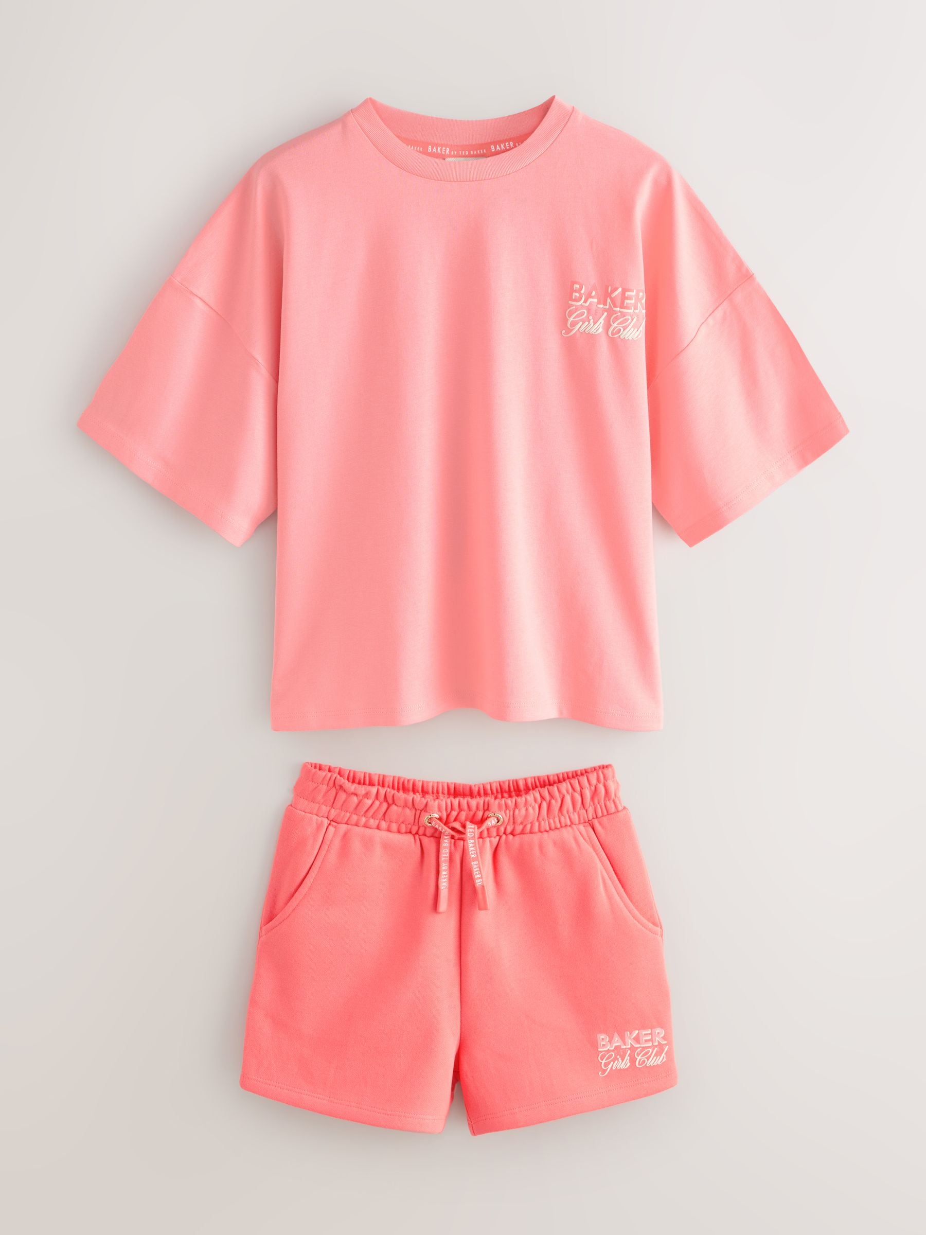 Dsiney Kidz - Baker by Ted Baker 2 Piece Oversized Tonal Graphic T-Shirt & Shorts Set image 8