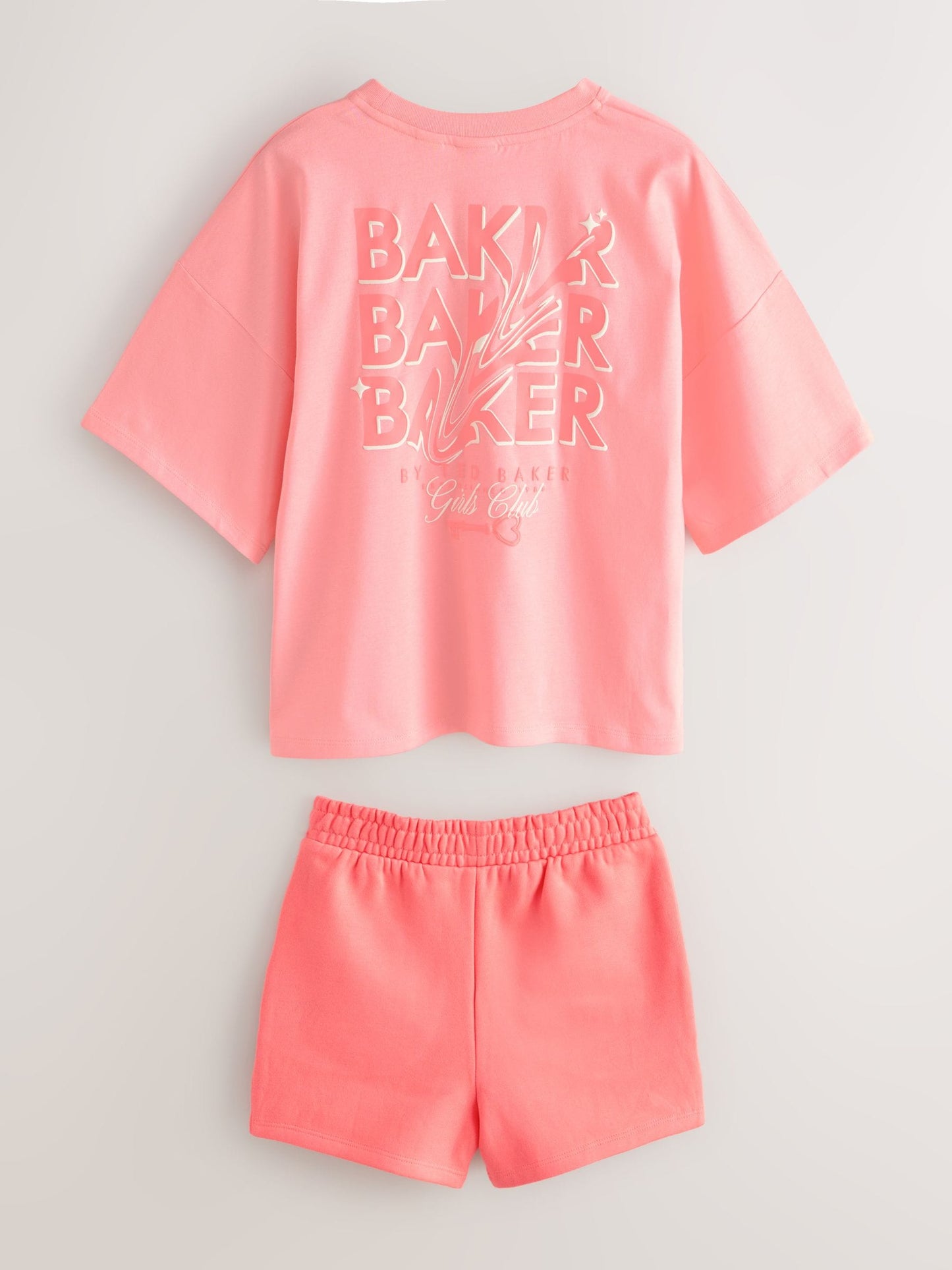 Dsiney Kidz - Baker by Ted Baker 2 Piece Oversized Tonal Graphic T-Shirt & Shorts Set image 9
