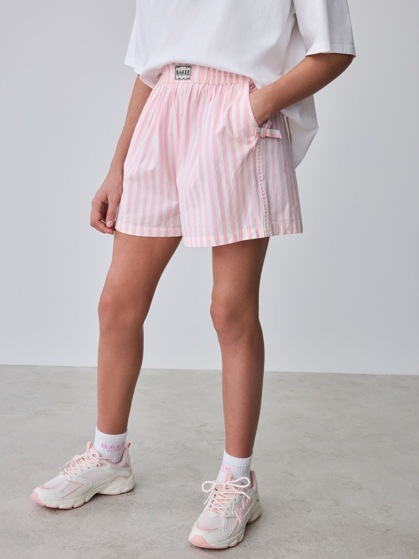 Baker by Ted Baker 2 Piece Oversized Lobster Graphic Tee & Stripe Short Set image 2