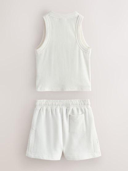 Baker by Ted Baker 2 Piece Racer Vest & Sweat Shorts Set image 10