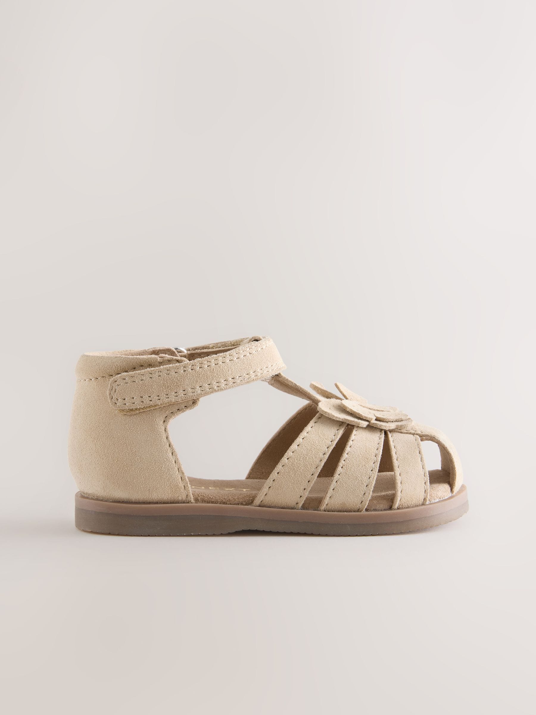 Tan Brown Butterfly First Walker Sandals image 2