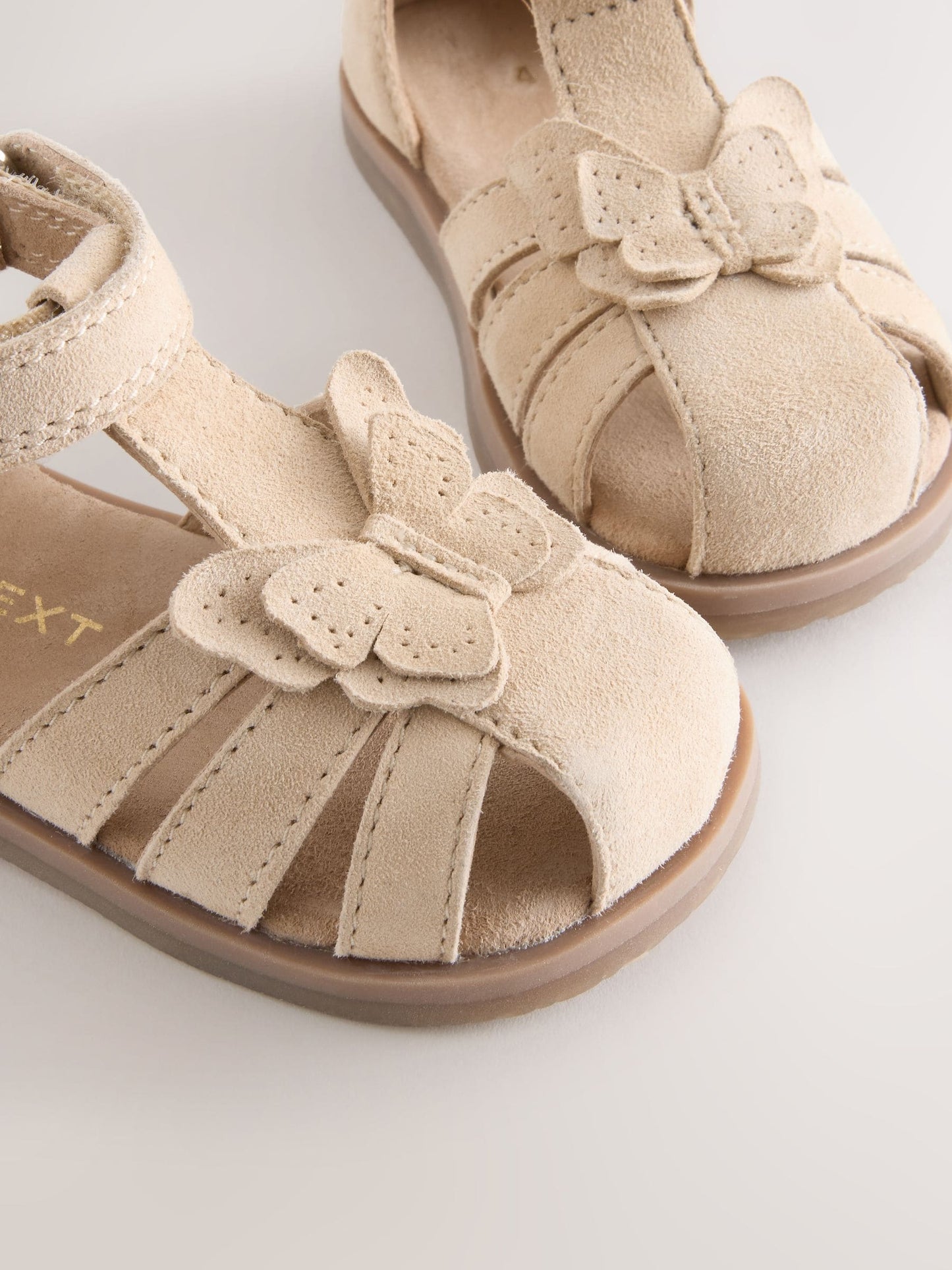 Tan Brown Butterfly First Walker Sandals image 5