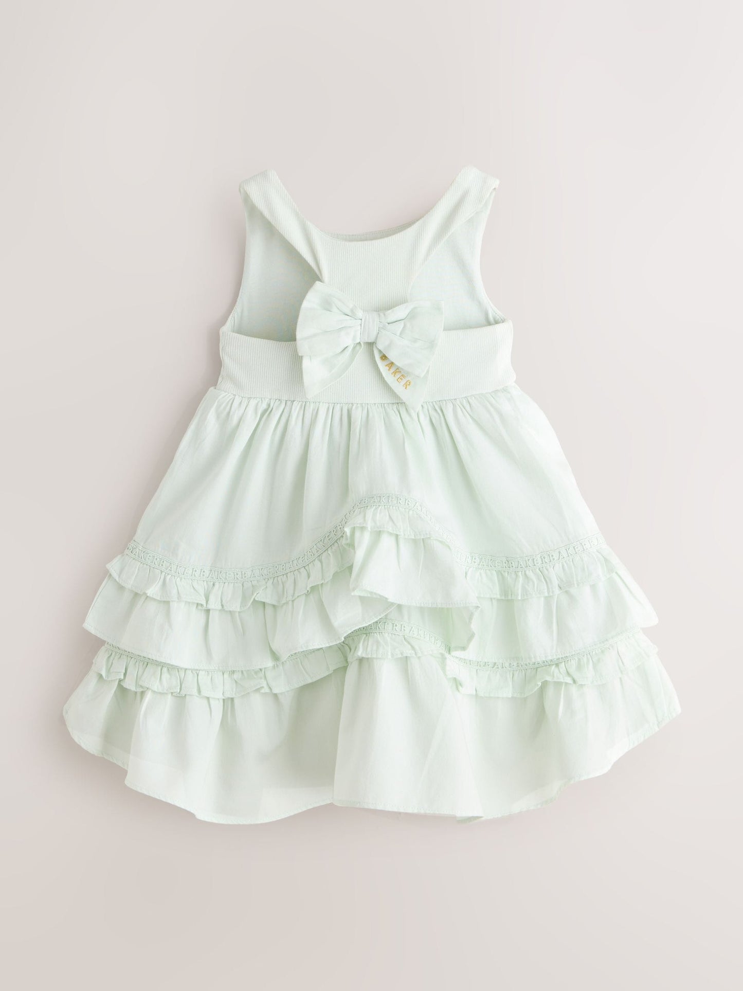 Baker by Ted Baker Tiered Cotton Poplin Mix Dress image 8