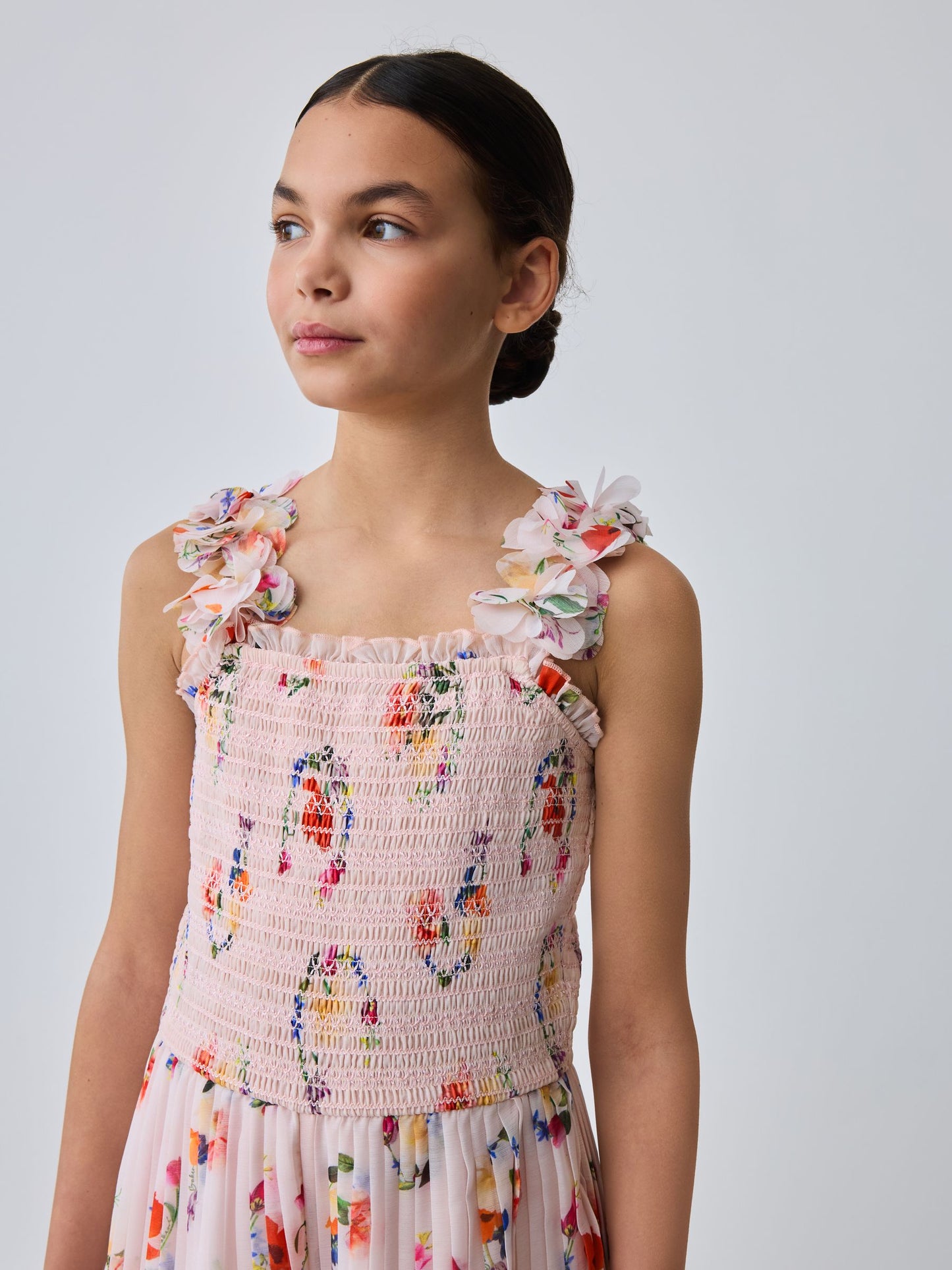 Baker by Ted Baker 3D Floral Strappy Pleated Wide Leg Jumpsuit image 4