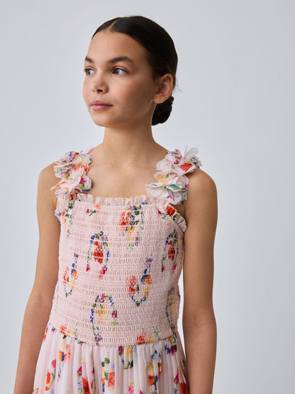 Baker by Ted Baker 3D Floral Strappy Pleated Wide Leg Jumpsuit image 4