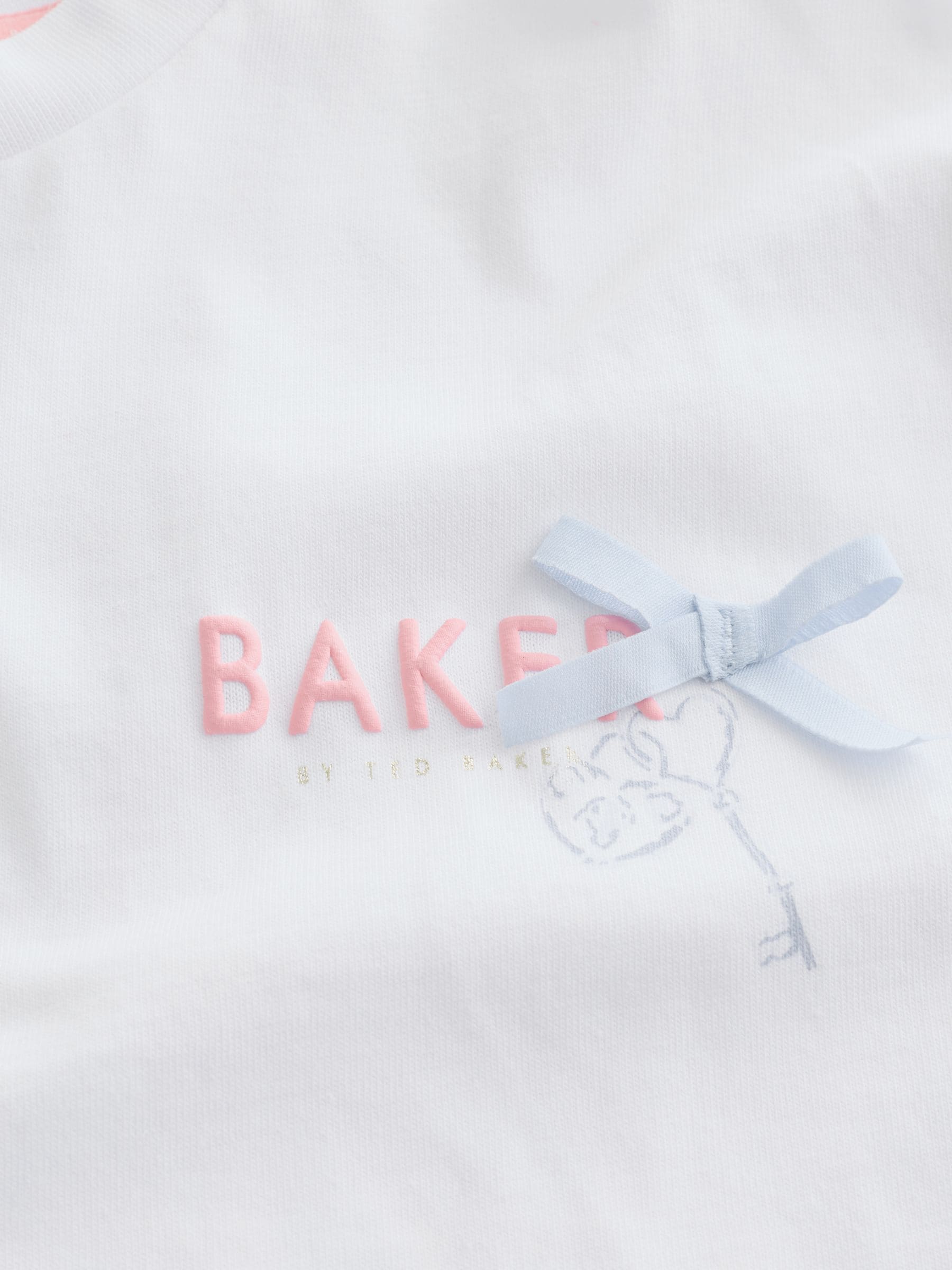 Baker by Ted Baker 2 Piece Oversized Back Graphic T-Shirt & Frill Short Set image 10