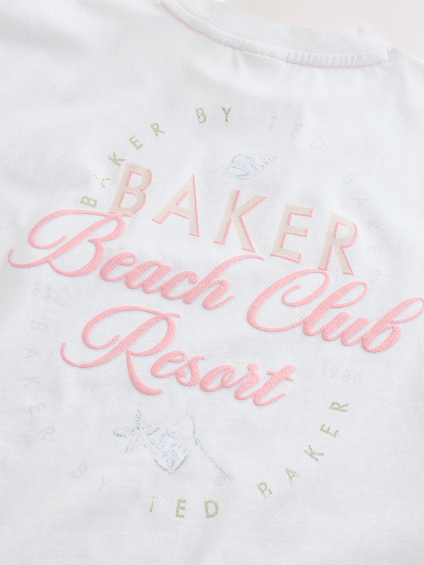 Baker by Ted Baker 2 Piece Oversized Back Graphic T-Shirt & Frill Short Set image 11
