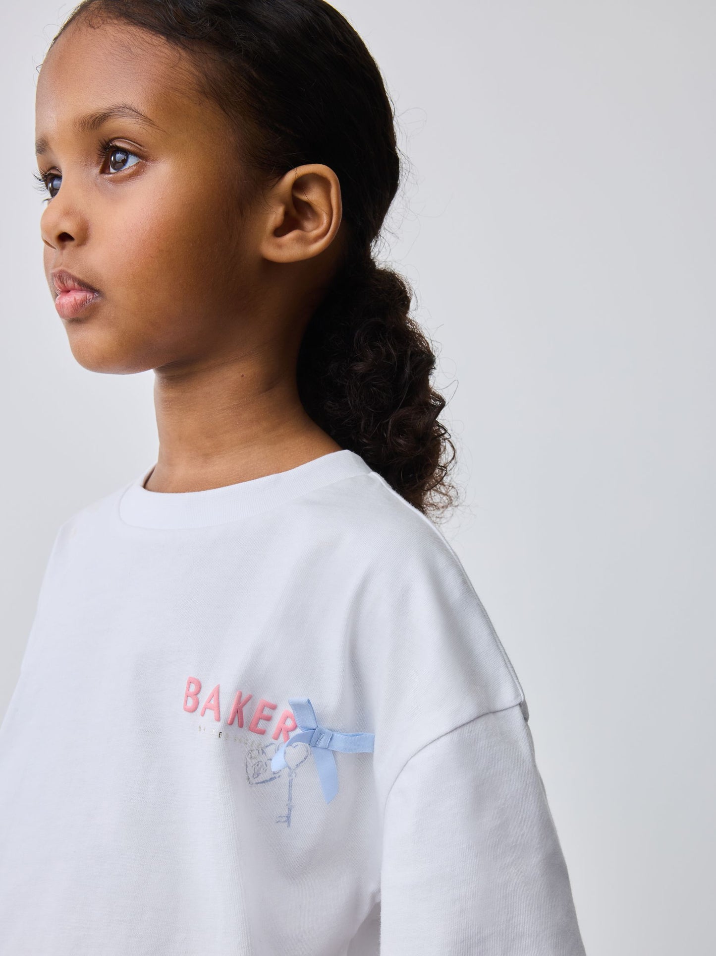 Baker by Ted Baker 2 Piece Oversized Back Graphic T-Shirt & Frill Short Set image 4