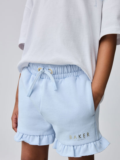 Baker by Ted Baker 2 Piece Oversized Back Graphic T-Shirt & Frill Short Set image 5