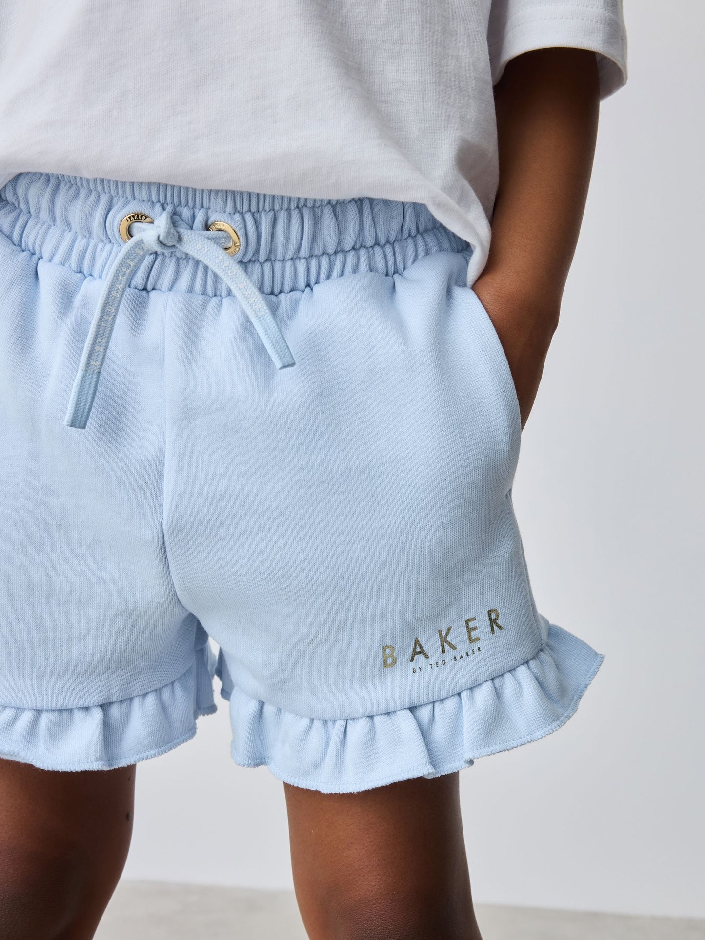 Baker by Ted Baker 2 Piece Oversized Back Graphic T-Shirt & Frill Short Set image 6