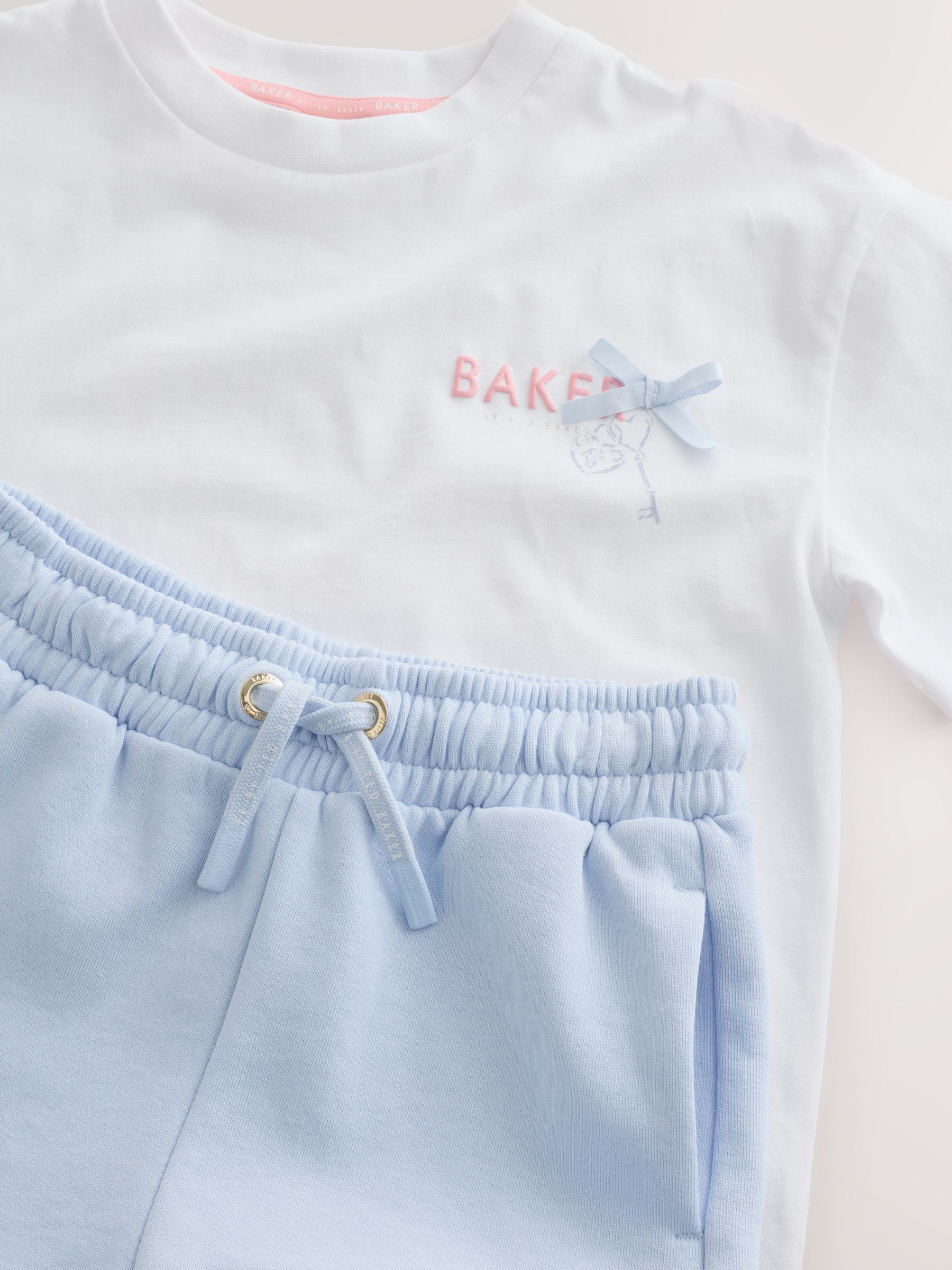 Baker by Ted Baker 2 Piece Oversized Back Graphic T-Shirt & Frill Short Set image 9