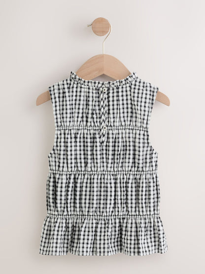 Dsiney Kidz - Monochrome Shirred Sleeveless Blouse (3-16yrs) image 2