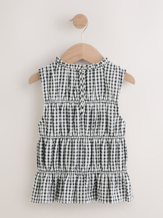 Dsiney Kidz - Monochrome Shirred Sleeveless Blouse (3-16yrs) image 2