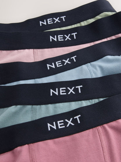 Dsiney Kidz - Multi Pastels with Black Waistband Trunks 5 Pack (1.5-16yrs) image 8