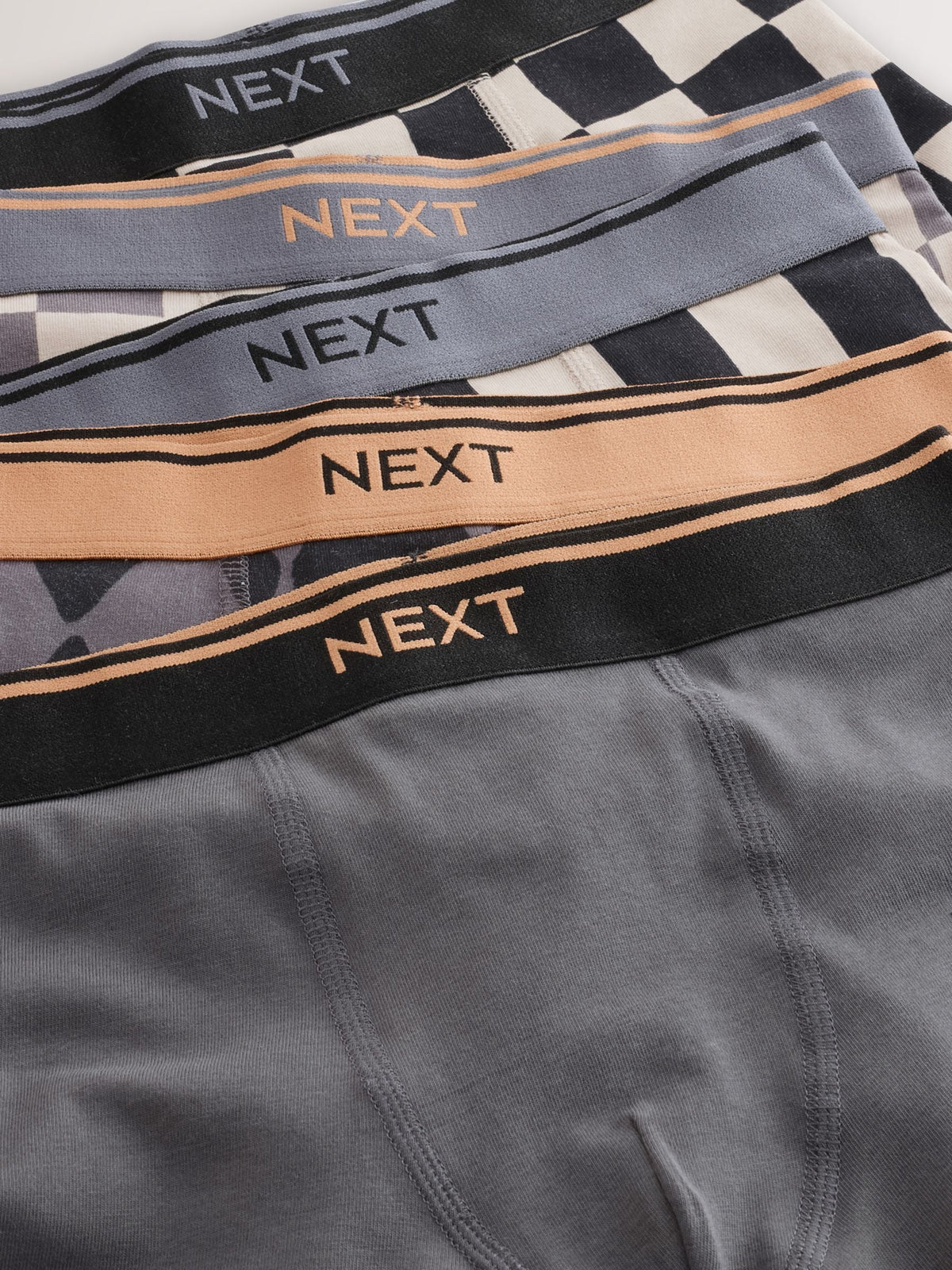 Grey Check Trunks 5 Pack (2-16yrs) - image 8
