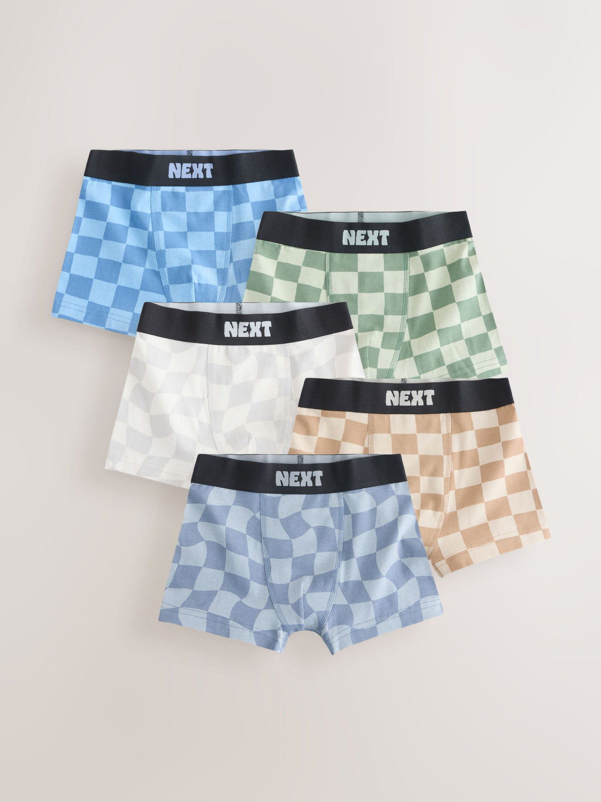 Dsiney Kidz - Multi Checkerboard Trunks 5 Pack (3-16yrs) image 1
