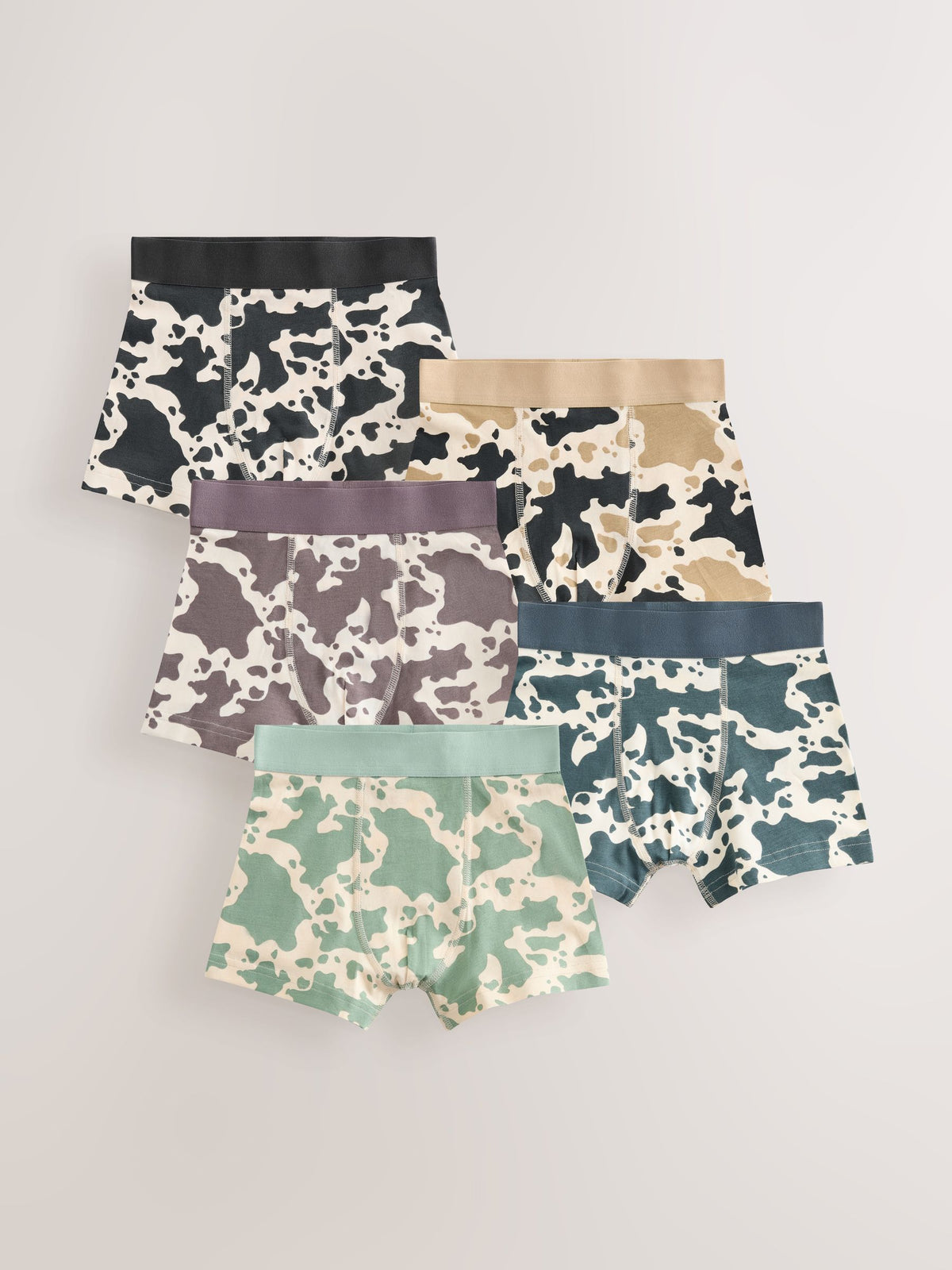 Dsiney Kidz - Multi Animal Junior Pattern Trunks 5 Pack (1.5-16yrs) image 1