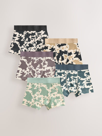 Dsiney Kidz - Multi Animal Junior Pattern Trunks 5 Pack (1.5-16yrs) image 1