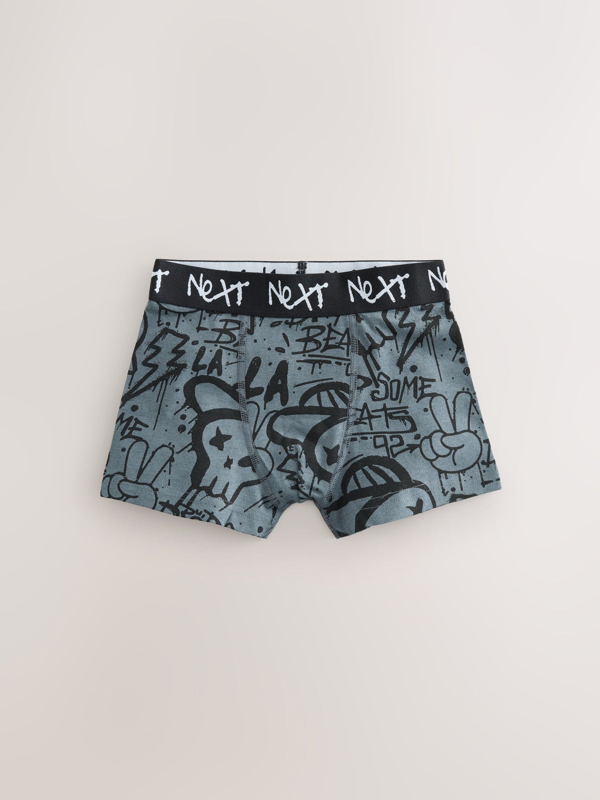 Dsiney Kidz - Black Graffiti Boxers 7 Pack (3-16yrs) image 2