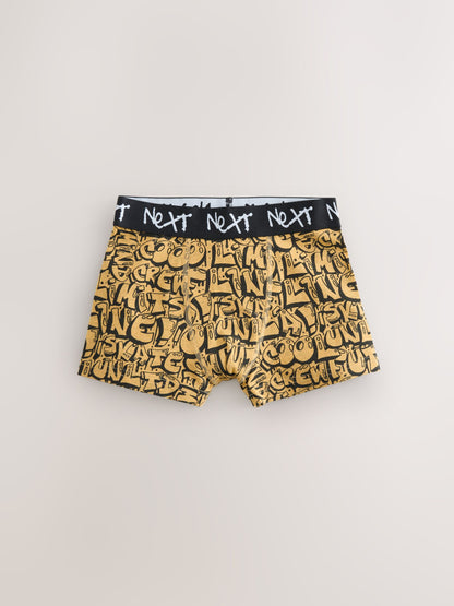 Dsiney Kidz - Black Graffiti Boxers 7 Pack (3-16yrs) image 3