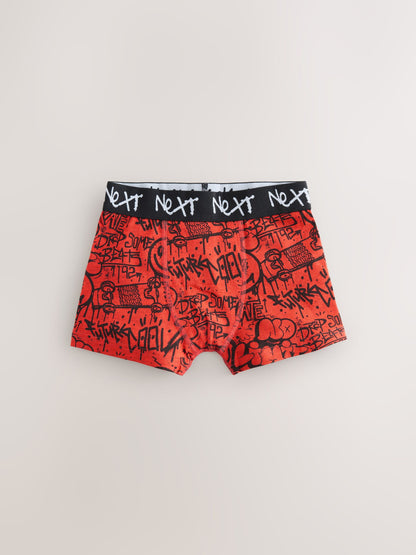 Dsiney Kidz - Black Graffiti Boxers 7 Pack (3-16yrs) image 5