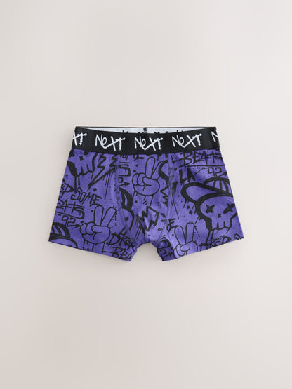 Dsiney Kidz - Black Graffiti Boxers 7 Pack (3-16yrs) image 6