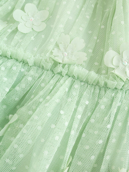 Mint Green Mesh Flower Girl Dress (3-16yrs) image 10