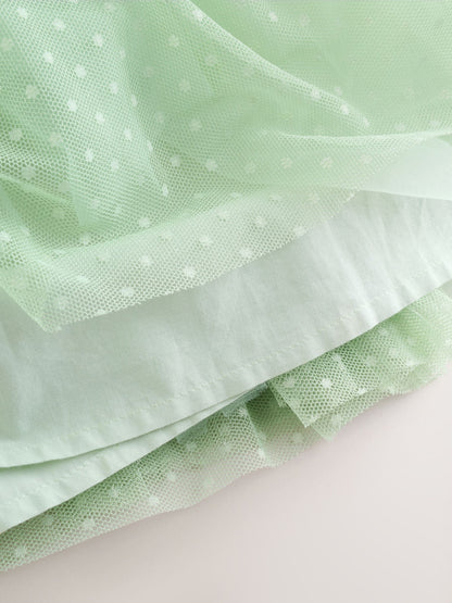 Mint Green Mesh Flower Girl Dress (3-16yrs) image 9