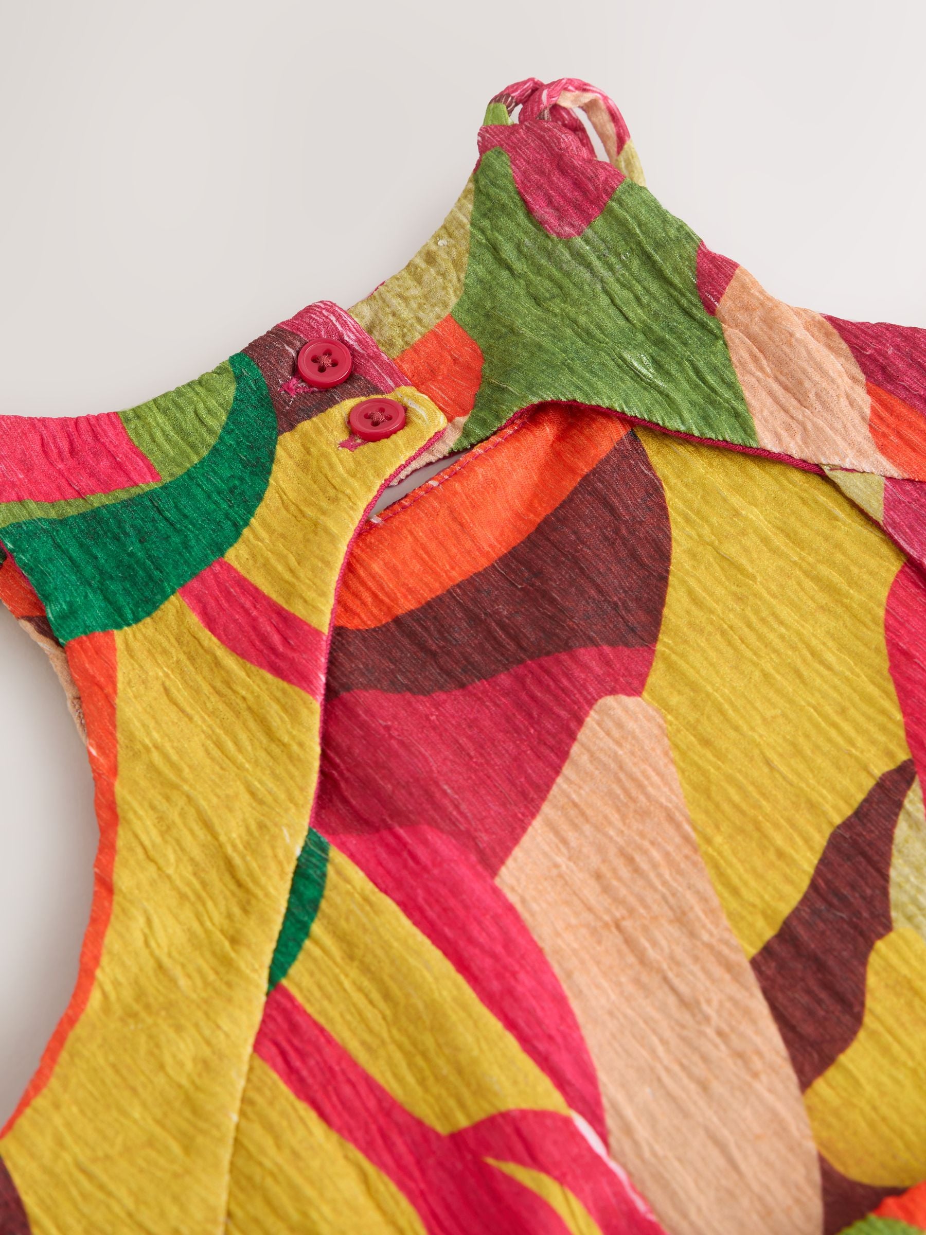 Bright Print Strappy Crinkle Summer Dress (3-16yrs) image 6