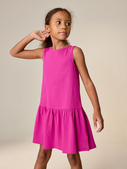 Magenta Pink Sleeveless Jersey Dress (3-16yrs) image 1