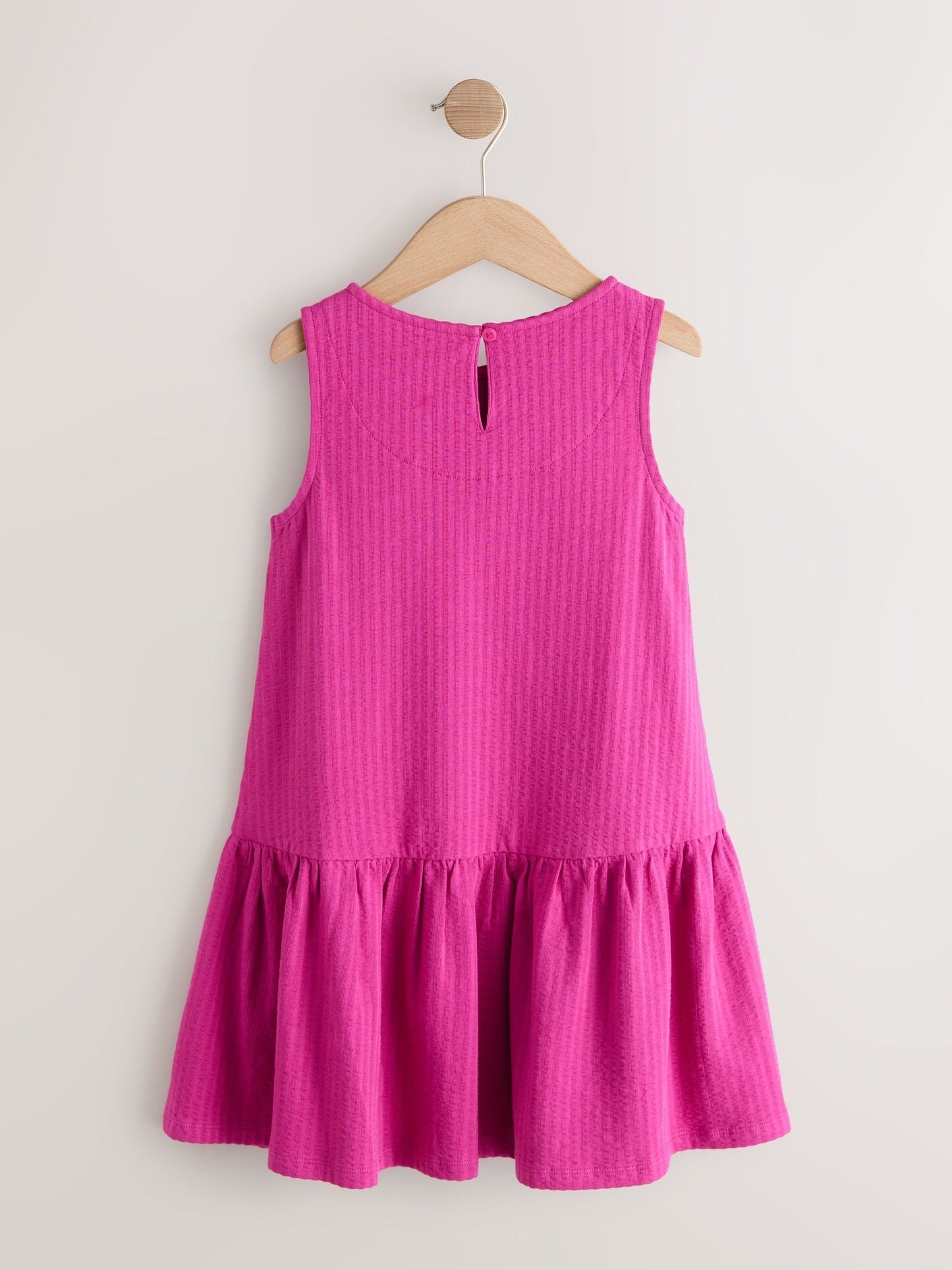 Magenta Pink Sleeveless Jersey Dress (3-16yrs) image 6