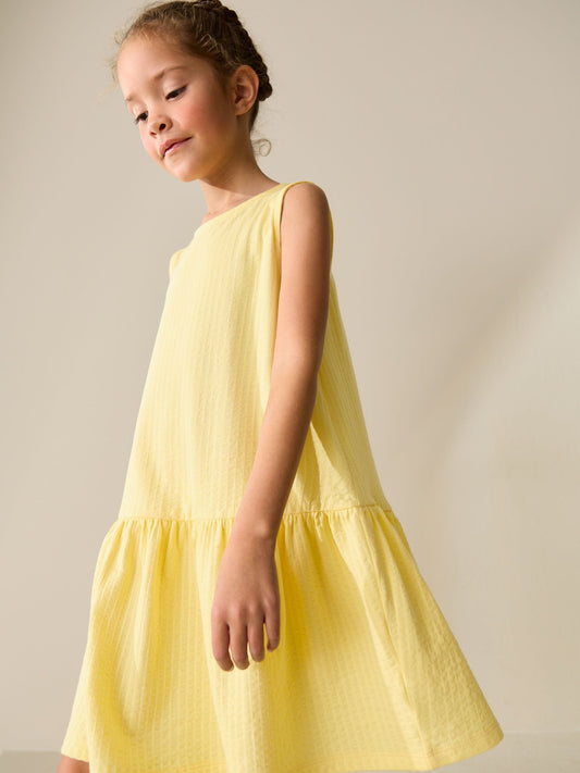 Yellow Sleeveless Jersey Dress (3-16yrs) image 1