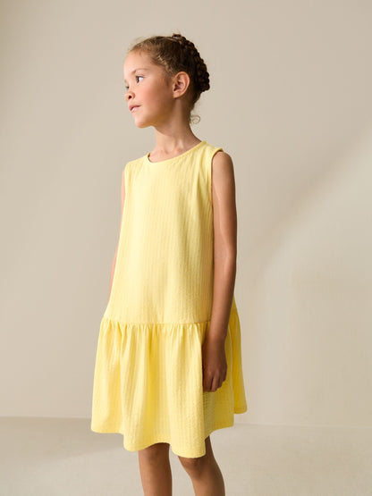 Yellow Sleeveless Jersey Dress (3-16yrs) image 4