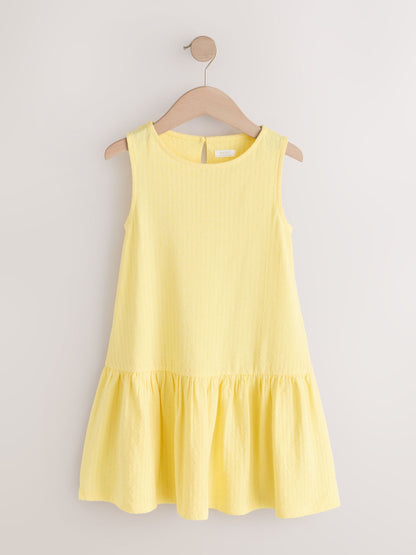 Yellow Sleeveless Jersey Dress (3-16yrs) image 5